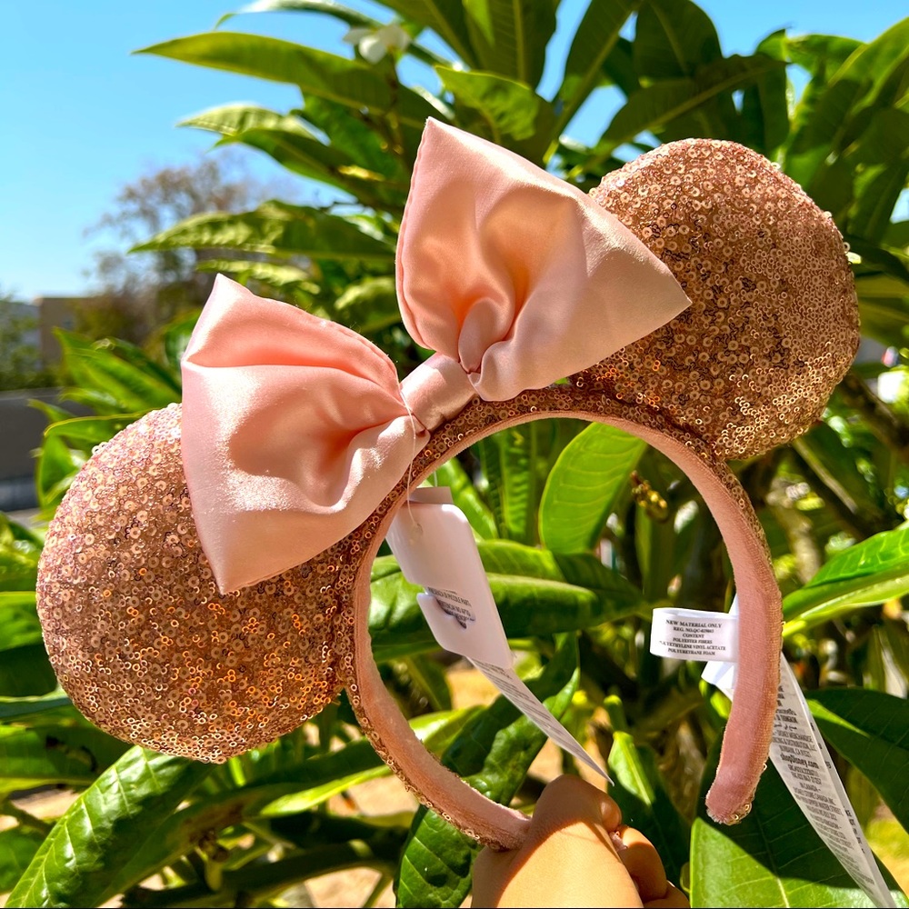 Disney rose gold ear headband